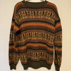 Vintage Alpaca Wool Sweater, Men's M